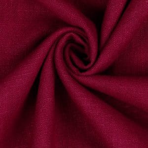 tissu lin lave couleur rouge cerise
