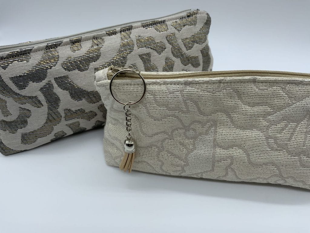 trousses en jacquard tissu studio walkie talkie etoffe et motif