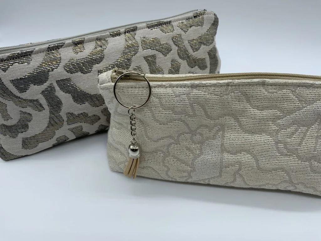 trousses en jacquard tissu studio walkie talkie etoffe et motif