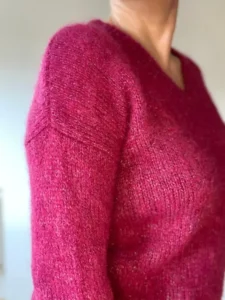 pull femme rose laine alpaca silver katia